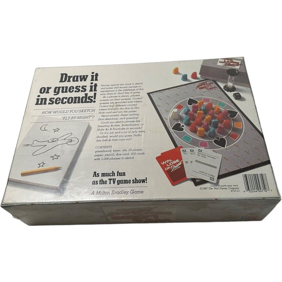 1987 WIN, LOSE or Draw Board Game Original Edition MB Disney VTG Collectible New - Picture 5 of 7